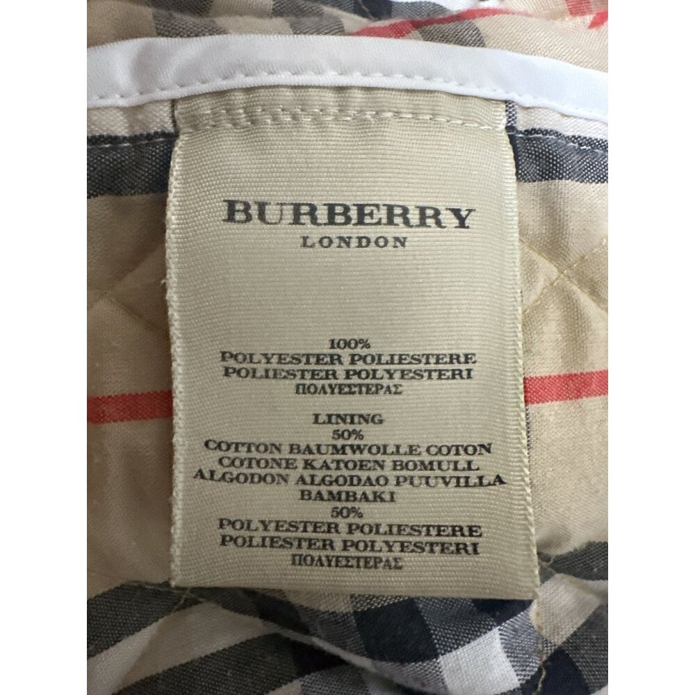 Burberry Quilted Jacket w/Plaid Lining & Zip Closure Ivory S - Picture 12 of 13
